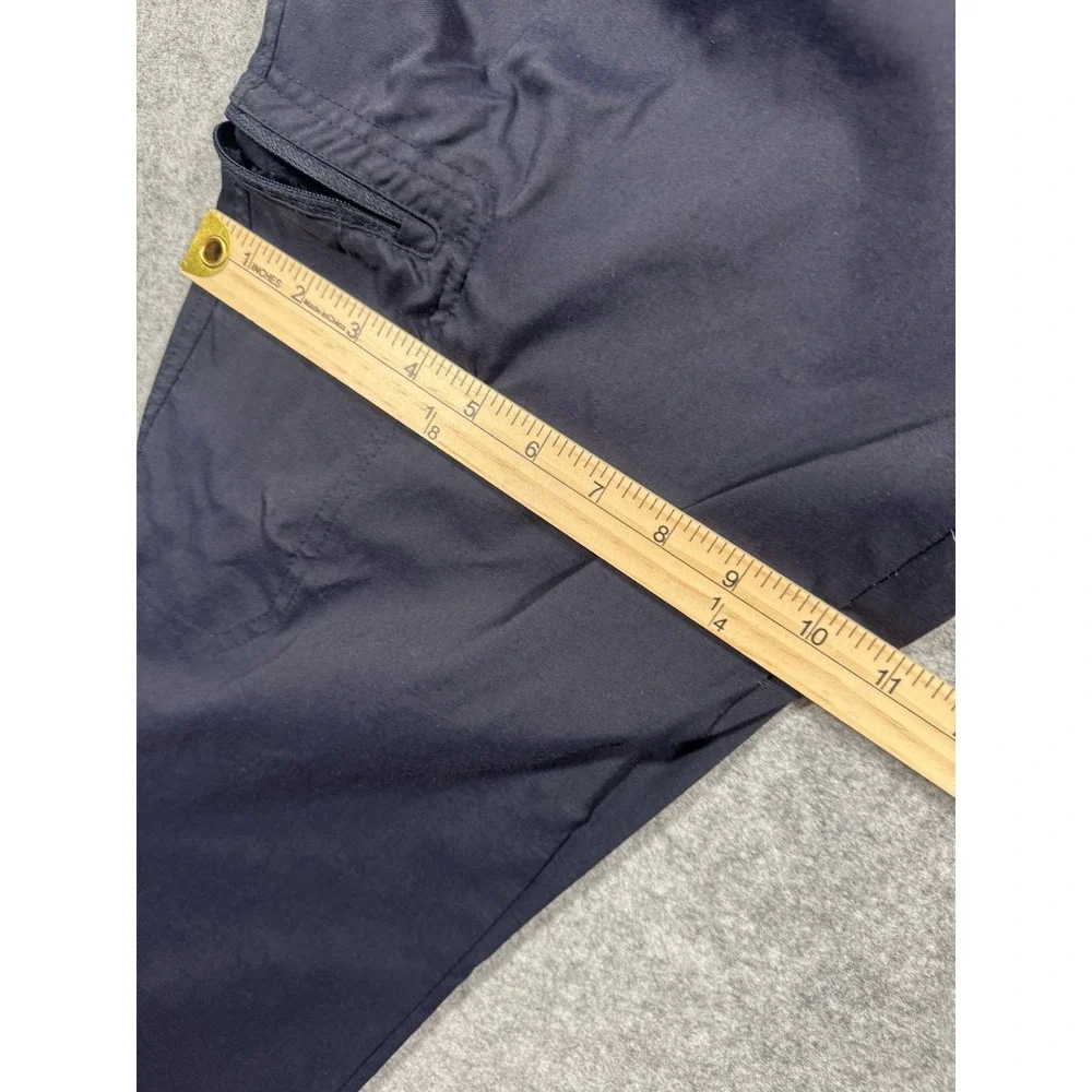 Weatherproof Vintage Regular Fit Utility Pants 38x30 Navy Blue Nylon Stretch